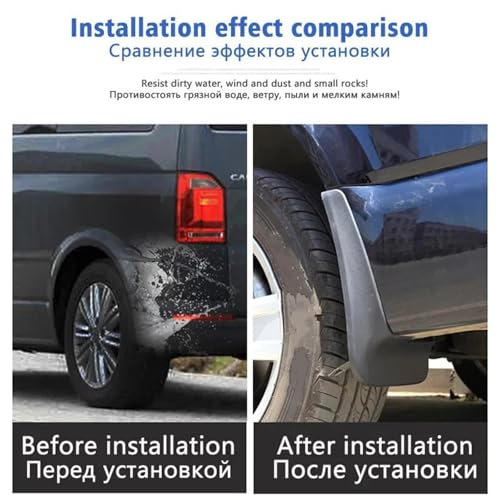 Protector de cejas de rueda VW Teramont 2017-2022: guardabarros Auto Styline contra salpicaduras 3
