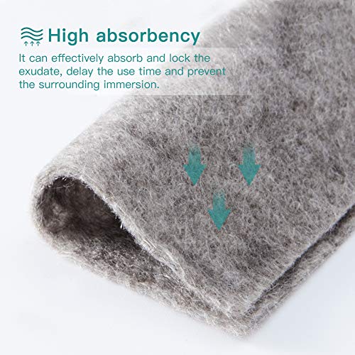 Dimora Ag Silver Calcium Alginate Wound Dressing Pads, 4'' X 4'' Patches, 5 Individual Pack, Highly Absorbent Dressing, Non-Stick Sterile Gauze #TOP2