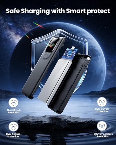 Portable Charger, Built-in Cables DROPS TO - image 8