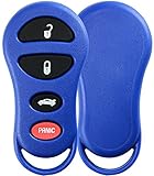 KeylessOption Just the Case Keyless Entry Remote Control Car Key Fob Shell Replacement for GQ43VT17T, 04602260 -Blue
