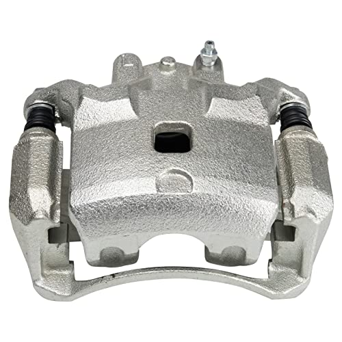 Image of TRQ Front Left Brake Caliper w /Bracket Drivers Side