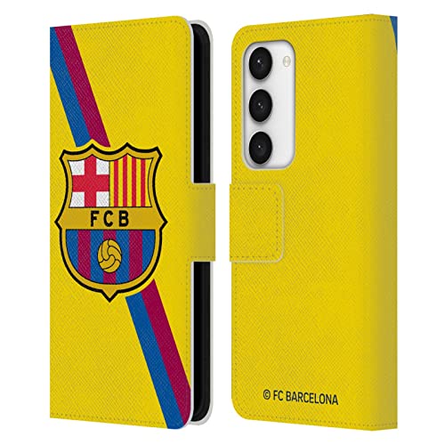 Carcasa de cuero FC Barcelona compatible con Samsung Galaxy S23 5G funda tipo libro escudo