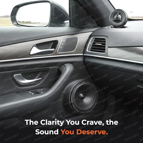 Image of DULCET DC-SC651X 6.5 Inch 2 Way 4 Ohms Component Car Speaker with Silk Dome Tweeter