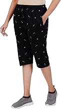 GUIDE Women Cotton Regular Fit Printed Capri (Pack of 1)