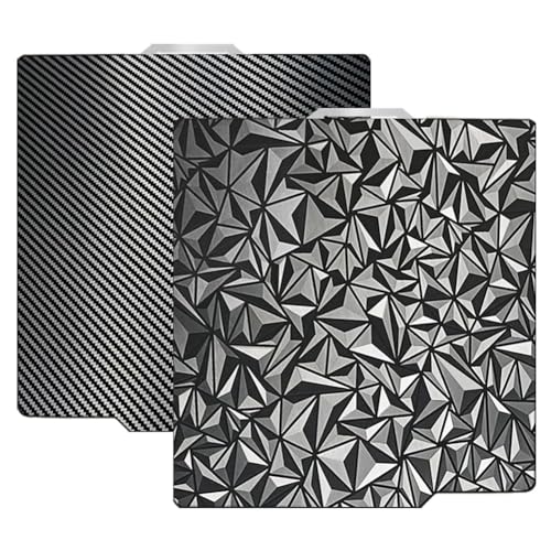 Xptieeck 3D Printer PEO PET Build Plate for Bambu-Lab X1/X1C/X1E/P1P/P1S/A1 3D Printer,PEO+Carbon Fiber PET Surface257x2
