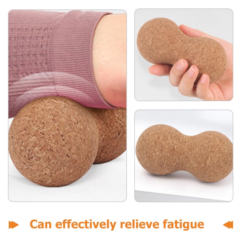 Boule de massage en liège légère et réutilisable pour relaxation cou
