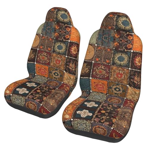 PYYGZGYJ African Style Patchwork Car Seat Covers