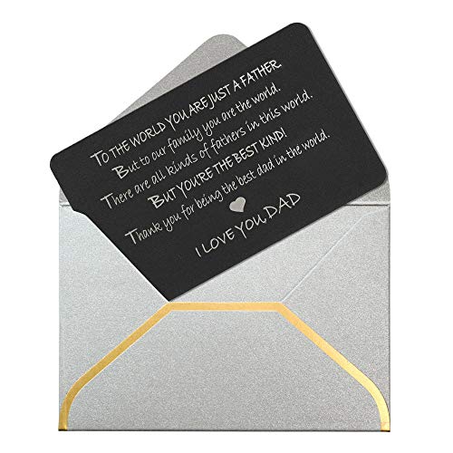 Love Dad Personalized Photo Engraved Metal Wallet Mini Love Insert Note Card2