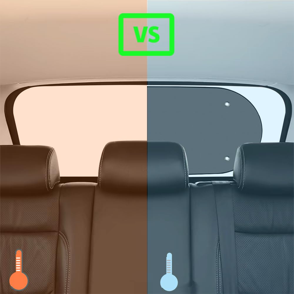 Parasole Auto Universale 100x50 cm Protezione UV Pieghevole per Lunotto Posteriore