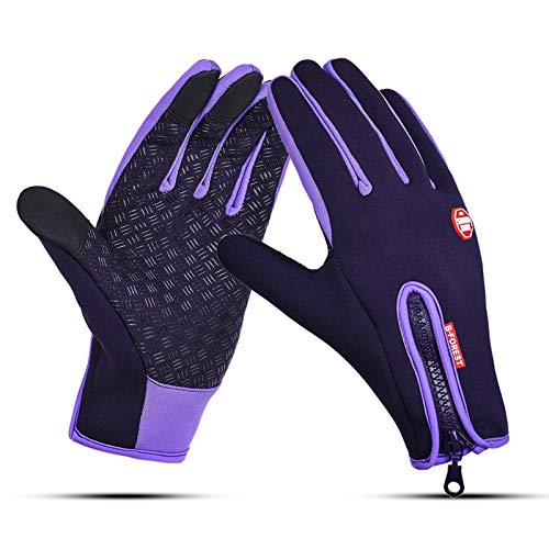 PAPAPI de inverno ao ar livre quente antiderrapante de tela de toque para bicicleta de esporte
