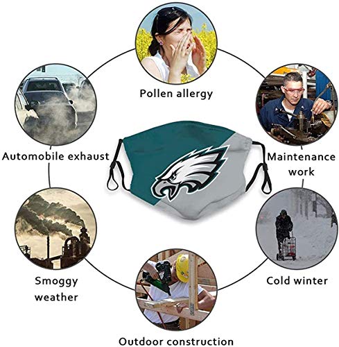 Face_Mask 3 Packs Face Washable Reusable Filter Football Sports Philad-elphia Eag-les Men/Women made in USA - Thumbnail 4