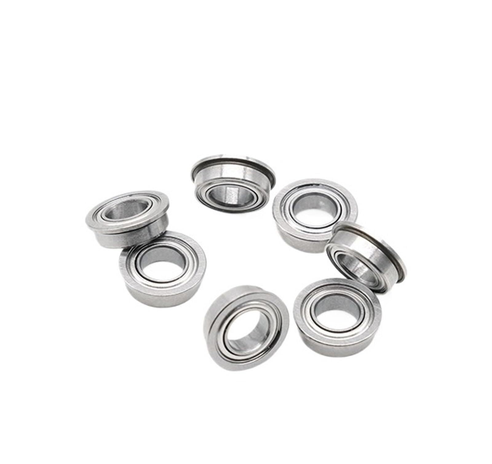 Bimetaliczna uszczelka tarcza mikro łożysko zwykłe 10 sztuk MF95ZZ 5x9x3mm ABEC-7 kołnierzowe miniaturowe łożyska kulkowe z kołnierzem