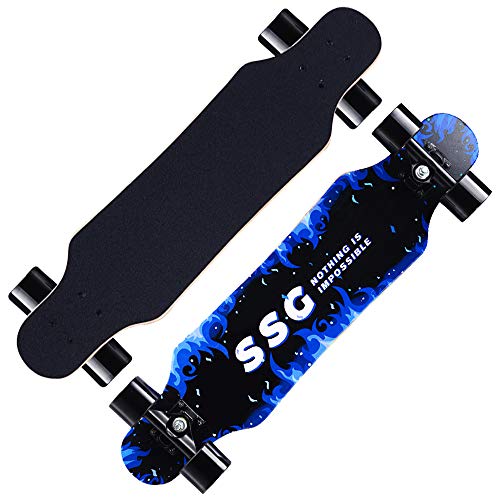 Defeilaisport Skateboard 7 Layers Decks 31"x8" Pro Complete Skate Board Maple Wood Longboards