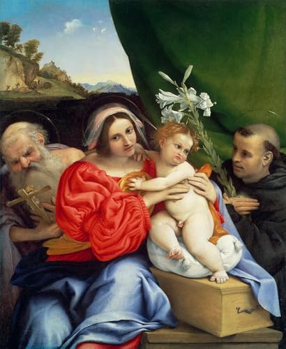 De célèbres tableaux moderne toile Vierge à l'enfant décoration chambre coucher 60x90
