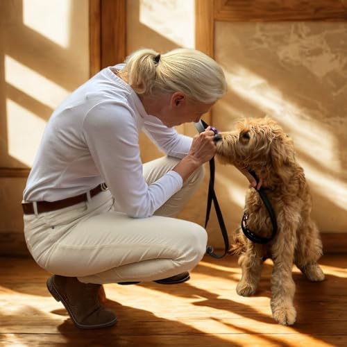 ZAVVIT BioThane Hundeleine, Umhängeleine 3m - 19mm breit | Verstellbar 1,5–3m | für mittelgroße & große Hunde | wasserfest, robust & pflegeleicht | Joggingleine mit 2 Karabinern (schwarz)