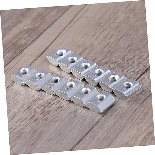 Vaguelly 100 Peças Porca Deslizante Padrão Europeu Tipo T Porca Deslizante Quadrada Porca Deslizante