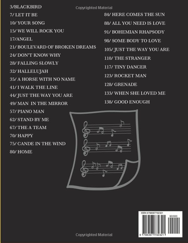 Miniatura 2 de Pop Hit Piano Sheet Music - Adult Beginnes Solo Piano Top 30 Most Popular Song, Simple Piano Music Books