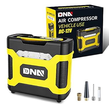 AMAZON - ‎DNA MOTORING TOOLS-00211 Yellow 12V DC Digital Tire Inflator Portable Air Compressor with Pressure Gauge for Cars, Bicycles, Motorcycles,Balls