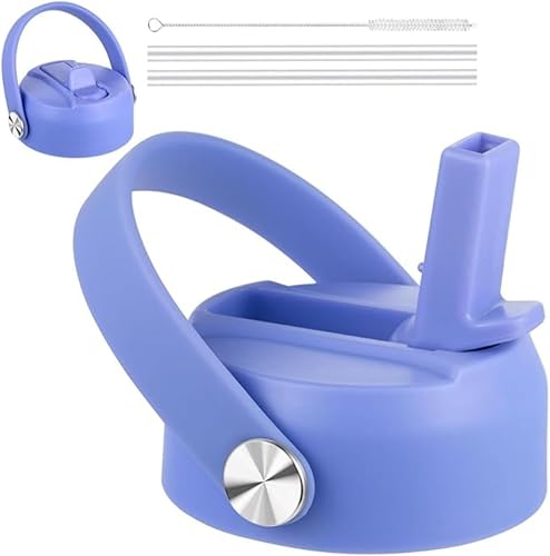 Miniatura 12 de Tapa de popote para botellas de agua de boca ancha Hydro Flask, tapas superiores con popote compatible con Hydro Flask de 32 y 40 onzas, tapa