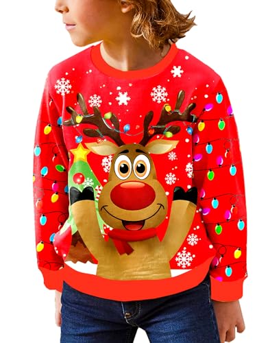 Remimi Unisex Kids Halloween Sweatshirts Movie Cartoon Pullover Shirts 5-14 Years