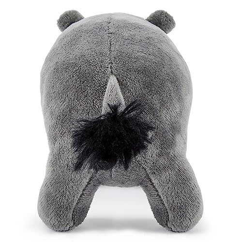 Zappi Co 100% recyceltes Plüschtier, Nilpferd (23cm Länge) Weiches, kuscheliges, umweltfreundliches Tiersammlung für Neugeborenes Kind Erstes Kind