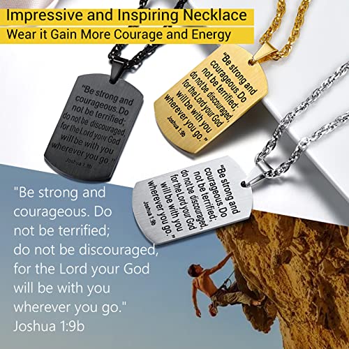 PROSTEEL Cross Necklace for Men Women, 316L Stainless Steel Dog Tag Cross/Dog Tags Military, Jesus Crucifix, Snake Cross, Black/Gold/Silver/Rose Gold/Blue Tone Cross Pendant, Come with Box3