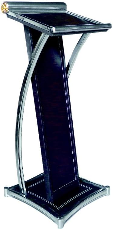 Massivholz Rednerpult Mit Stauraum - Höhenverstellbares Podium Für Schule, Kirche & Events