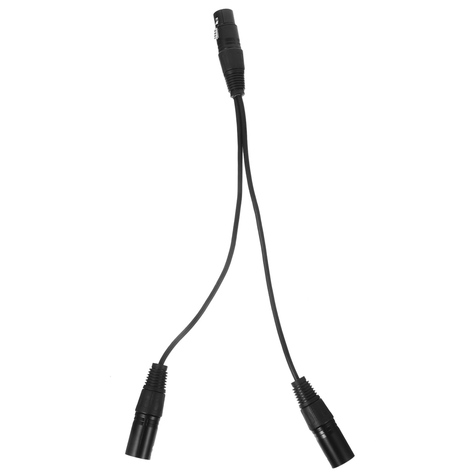 NUOBESTY 4 Stück Xlr Splitter Kabel Förmiger Adapter für Mikrofon Männlich zu Weiblich für Bühnenbeleuchtung Musikinstrumente Hohe Geräuschunterdrückend Kompatibel mit Professionellen