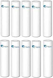 OCEAN STAR TECHNOLOGIES -Spun Filter Candle For Ro Water Purifiers Pack Of-(10),Ensuring Clean,Safe,&Pure Drinking Water,Filter Housing Of All Water Purifier,Pp Spun Cartridge Pre Filter(White)
