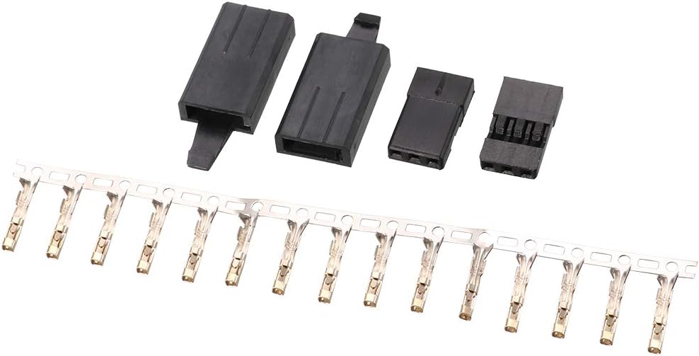 uxcell Servo Wire Plug Connectors for RC JR Futaba Male and Female 5 Set