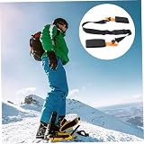 MUELODSIC Regulowany Do Przenoszenia Desek Snowboardowych z Nylonu Narty z Zapięciem Rzepy Idealny Do Transportu Sprzętu Narciarskiego
