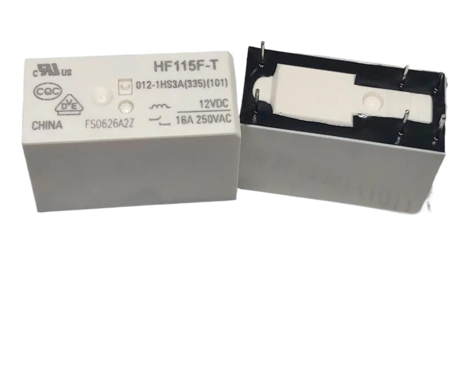 Relais 115F-1A-6P-12V HF115F-T composant électronique commutation tension