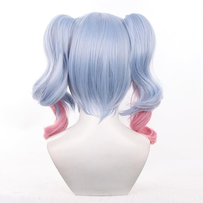 Long purple Mixed Pink Color Ponytails Cosplay Wig Halloween Costume Party Wigs for Adult - Image 5