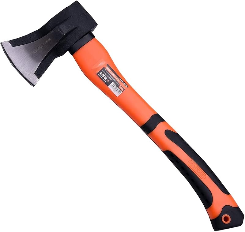 Edward Tools Mazo para dividir madera de 17" - Hacha y trineo de 3 lb combinados - Cabeza de acero forjado - Divide la madera mejor que el hacha o el hacha de campamento - Divisor de leña - Funda de goma