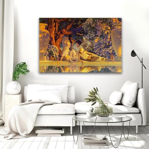 Tableau Jardin D Allah Maxfield Parrish pour habiller un mur vide