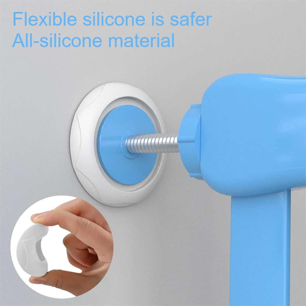 Oiieco 8Pcs Baby Gate Wall Protector, Silicone Stair Gate Extension Pads, Pressure Mounted Safety Gate Accessories - Image 3