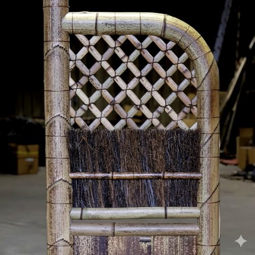 竹垣(虎竹玉袖垣)幅60cm 竹製品 インテリア DIY ガーデニング 置物 工芸 和風 (幅60cm)