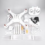 syma gps quad Protección: viene con protección de bajo voltaje y protección contra sobrecorriente que lo ayuda a proteger el dron. Vuelo estable: giroscopio incorporado de 6 ejes y señal remota del transmisor 2.4G permiten que el dron tenga un vuelo estable.