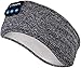 Sleep Headphones Bluetooth Headband,Upgrage Soft Sleeping Wireless Music Sport Headbands, Long Time Play Sleeping Headsets with Built in Speakers Perfect for Workout, Running, Yoga (Gray)