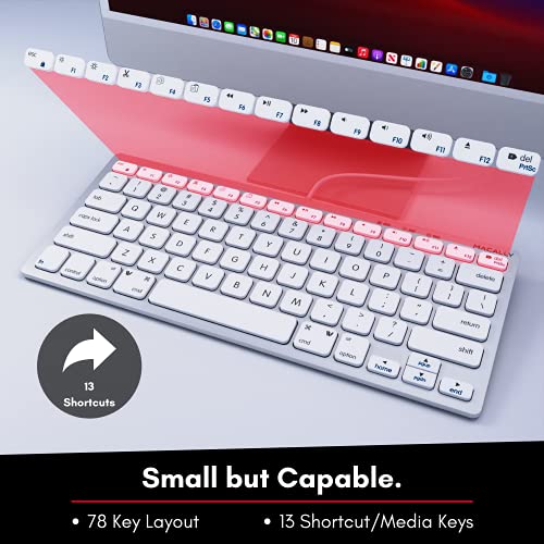 Macally Small Usb C Keyboard - Plug & Play Compatible Wired Apple Keyboard For Mac Mini, Macbook Pro/Air, Imac, Windows, Ipad, Chromebook With Usb C Port - Compact & Mini Usb Type C Keyboard #TOP5
