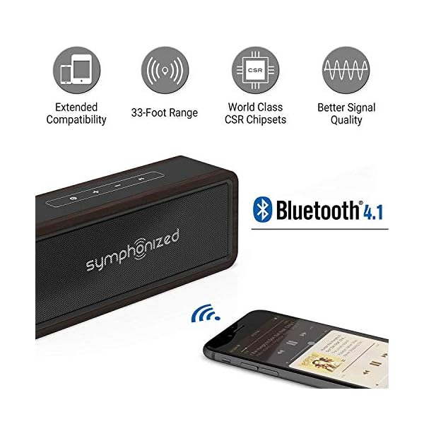 Symphonized-Portable-Bluetooth-Speakers–Small-Bluetooth-Outdoor-Speaker-for-Patio-Home-Out-Door-Loud-Bluetooth-Speakers-Bluetooth-Wireless-Loud-with-Bass-Bocinas-Bluetooth-Blue-Tooth-Speaker