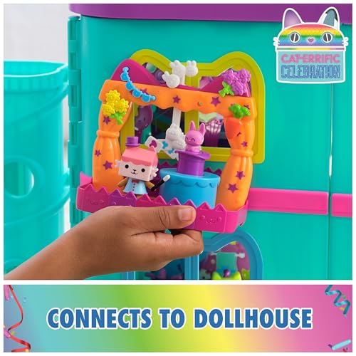 Gabby's Dollhouse Baby Box Talent Show Balcony Playset, 8-Pcs with Toy - image 2