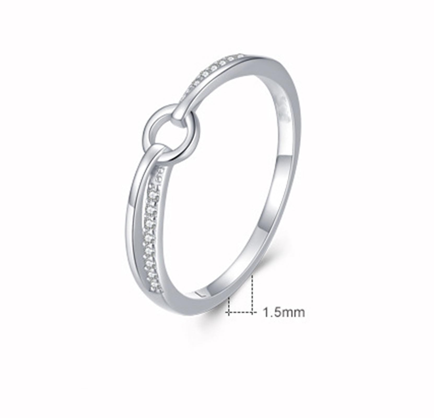 Alianzas de oro para mujer, diamante cultivado en laboratorio, anillos de boda, oro blanco, anillo de boda para mujeres