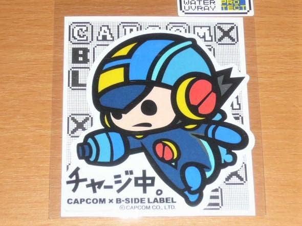 ロックマン チャージ中 ステッカー B-SIDE LABEL カプコン ロックマン