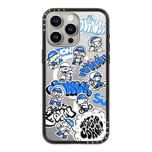 CASETiFY �R���p�N�g iPhone 15 Pro Max �P�[�X [MagSafe�Ή�/���^ �y��/�ϏՌ�] - mini JOHN - �u���b�N