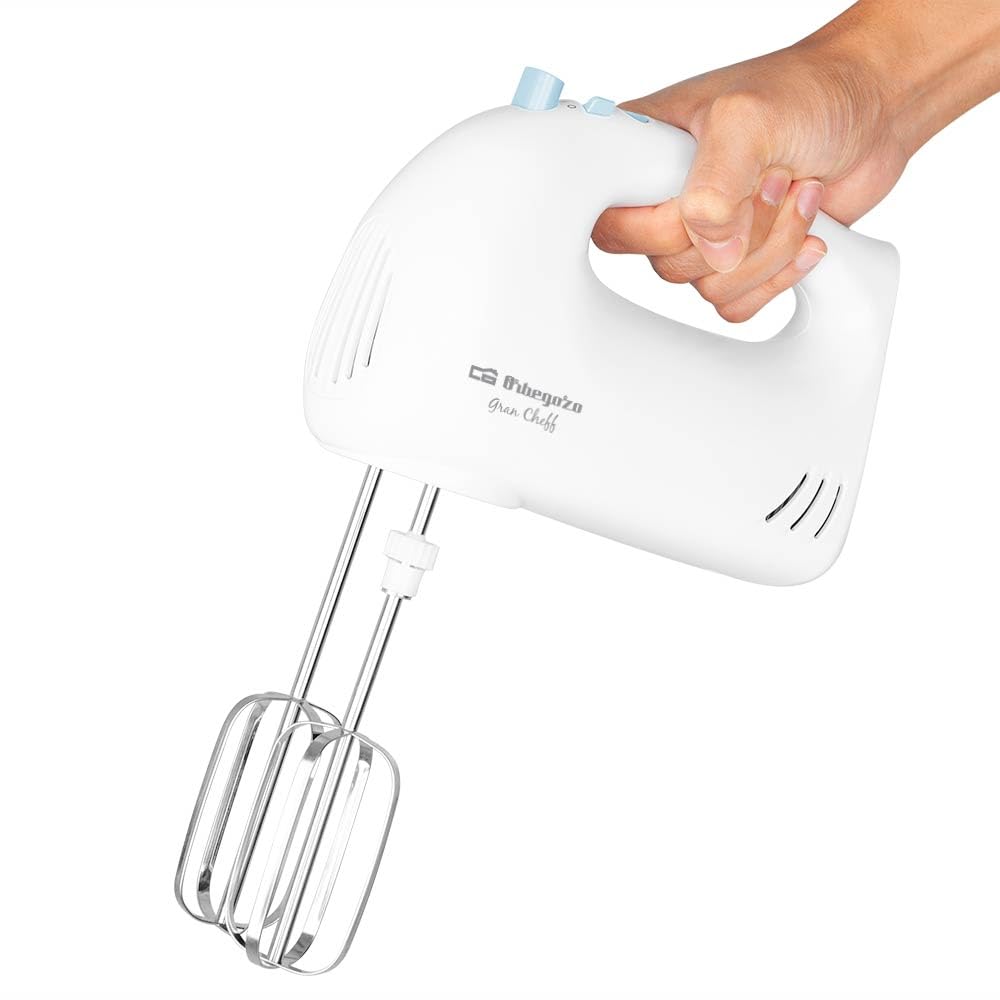 Orbegozo BA 4400 – Batidora amasadora, 5 velocidades, función turbo, 3,5 L de capacidad, 300 W