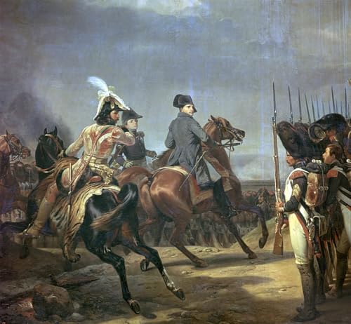 Tableau Napoléon à la bataille d'Iéna par Horace Vernet - Impression toile 60x90cm