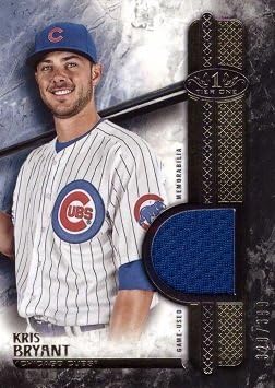 2016 Topps Tier One Relics #T1R-KB Kris Bryant Game Worn Cubs Jersey Baseball Card – Only 399 made!