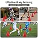 MIVERYEA Cones Sports for Kids Small Training Cones Set for Soccer Practice 24 Pack 7 Inch Agility Field Marker for Football Basketball Drills Plastic Baseball Cone