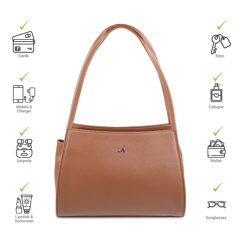 Image of Metro Faux Leather Premium Zipper Casual Shoulder Bag For Women
